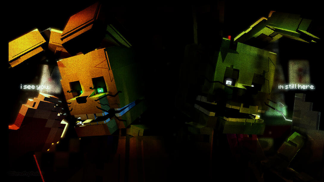 springtrap and springbonnie springtrap and springbonnie